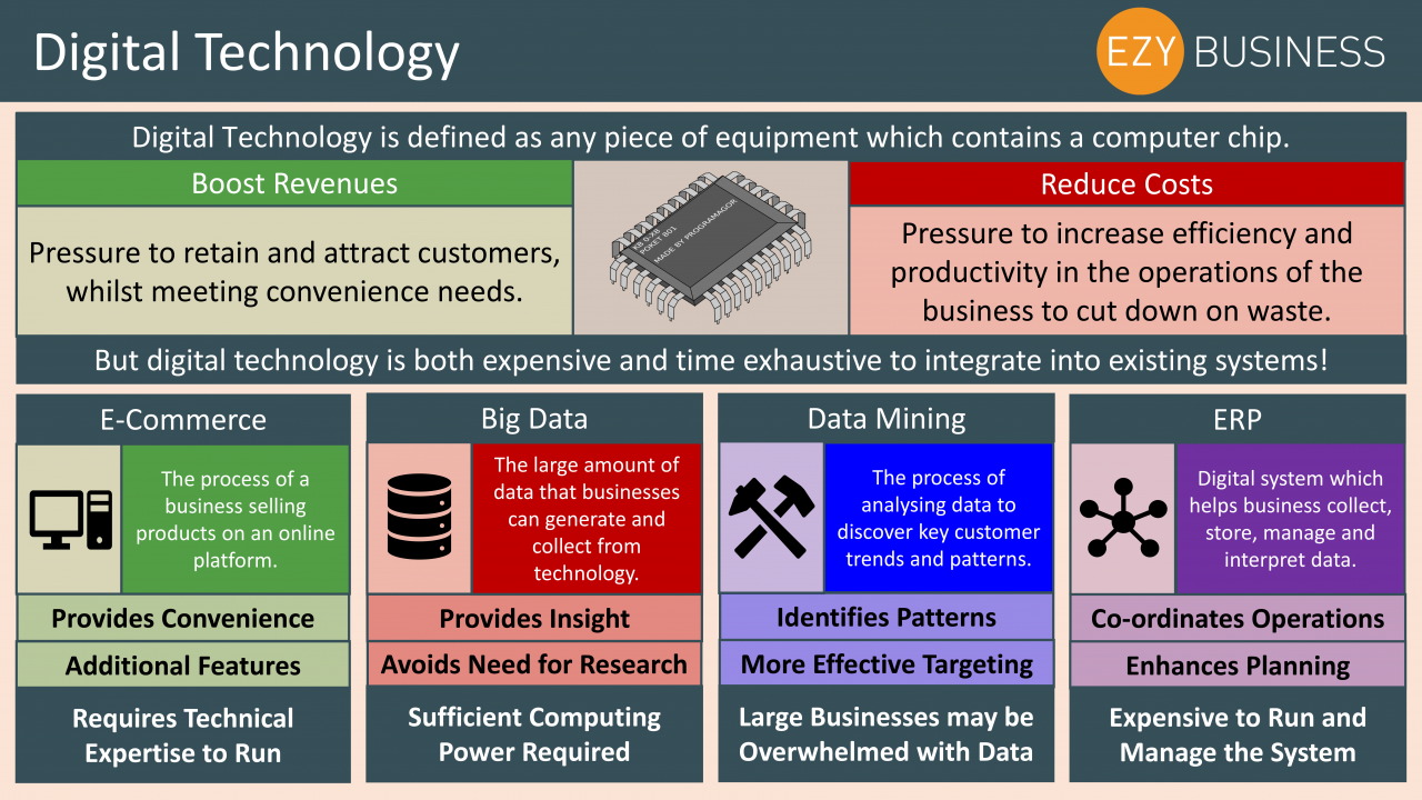 Business Studies Year 13 revision Day 13 - Digital Technology