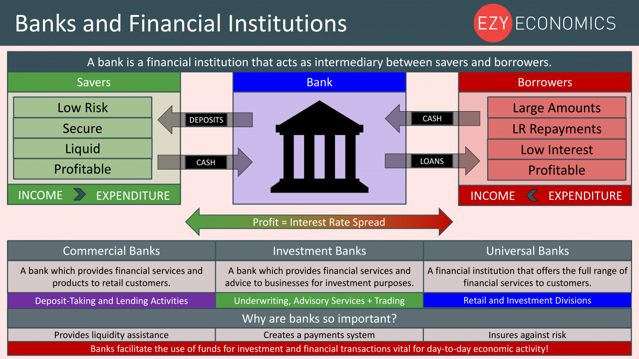 Economics Year 13 revision Day 19 - Banks and Financial Institutions