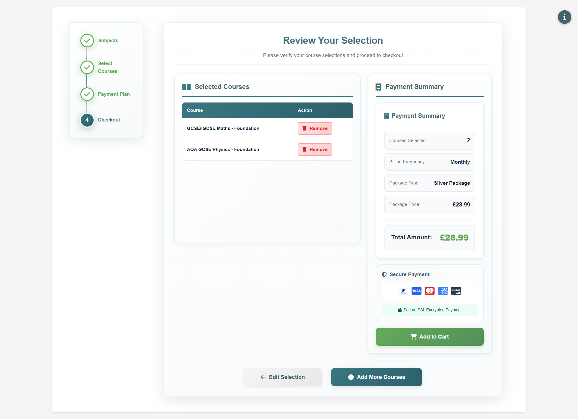 Form Step 4 - Review